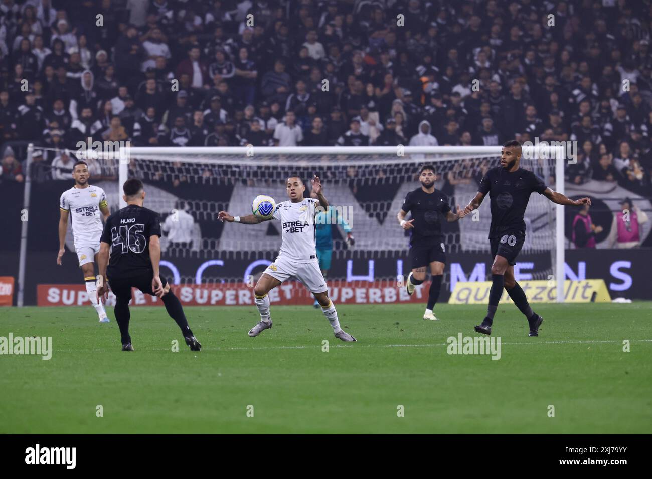 Sao Paulo, Brésil. 16 juillet 2024. SP - SAO PAULO - 07/16/2024 - BRÉSIL A 2024, CORINTHIANS x CRICIUMA - joueur de Criciuma lors d'un match contre Corinthians au stade Arena Corinthians pour le championnat brésilien A 2024. Photo : Marcello Zambrana/AGIF crédit : AGIF/Alamy Live News Banque D'Images