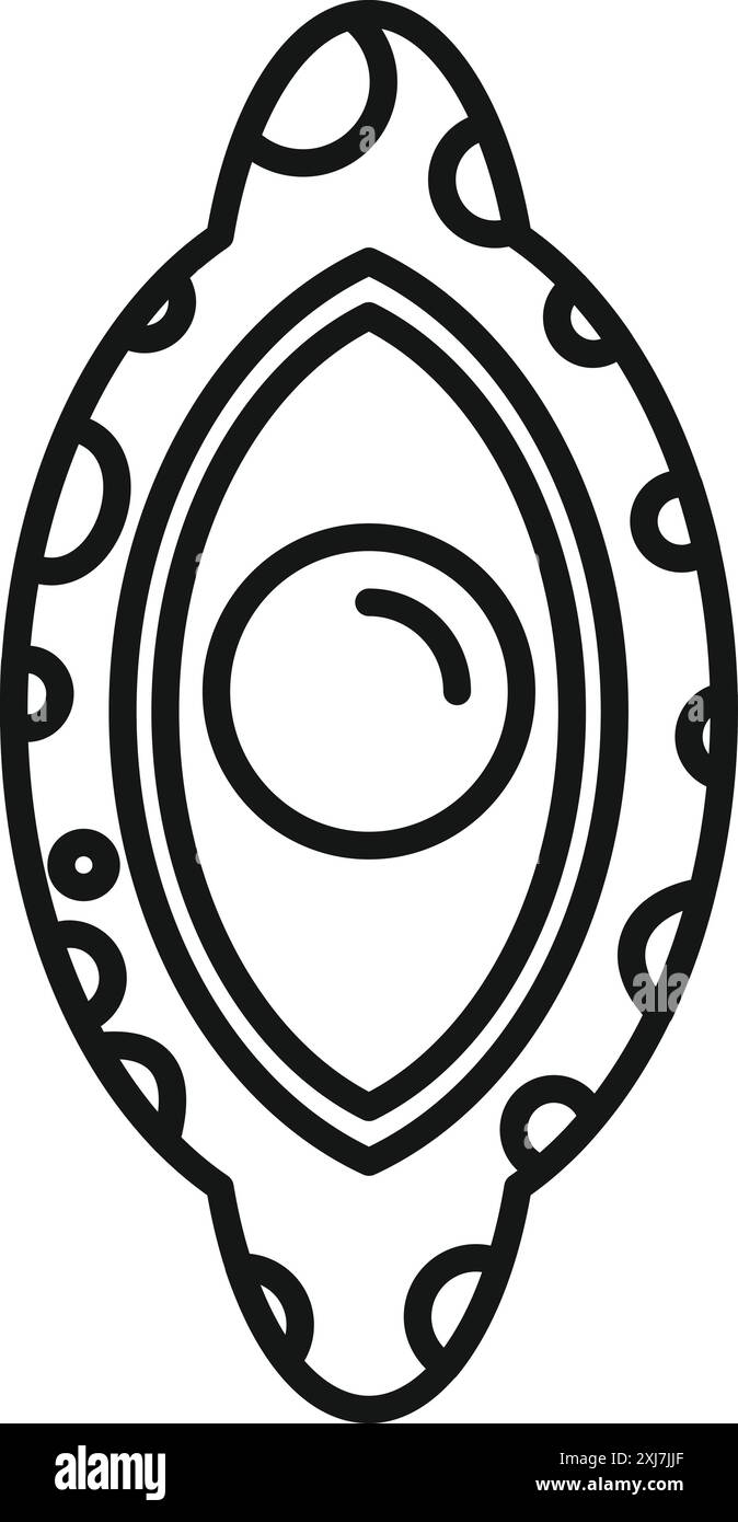 Dessin au trait noir et blanc d'un vaisseau spatial volant dans l'espace avec des planètes en arrière-plan Illustration de Vecteur