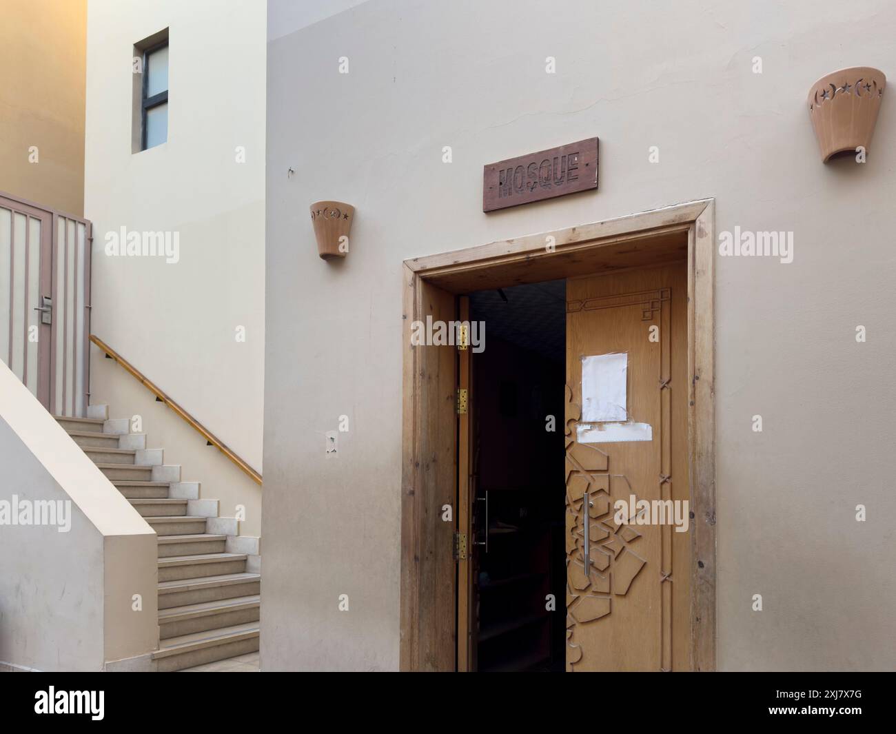 Mosquée dans un pays arabe Banque D'Images