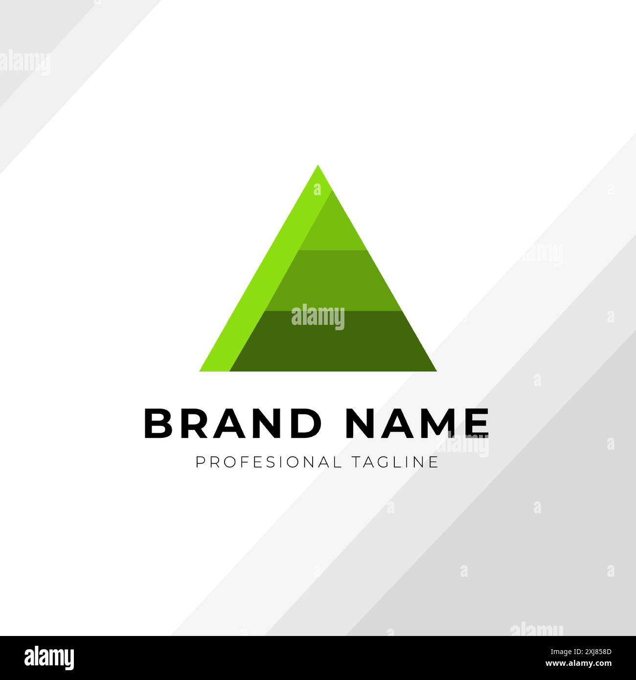 Concept de conception de logo abstrait Triangle Illustration de Vecteur