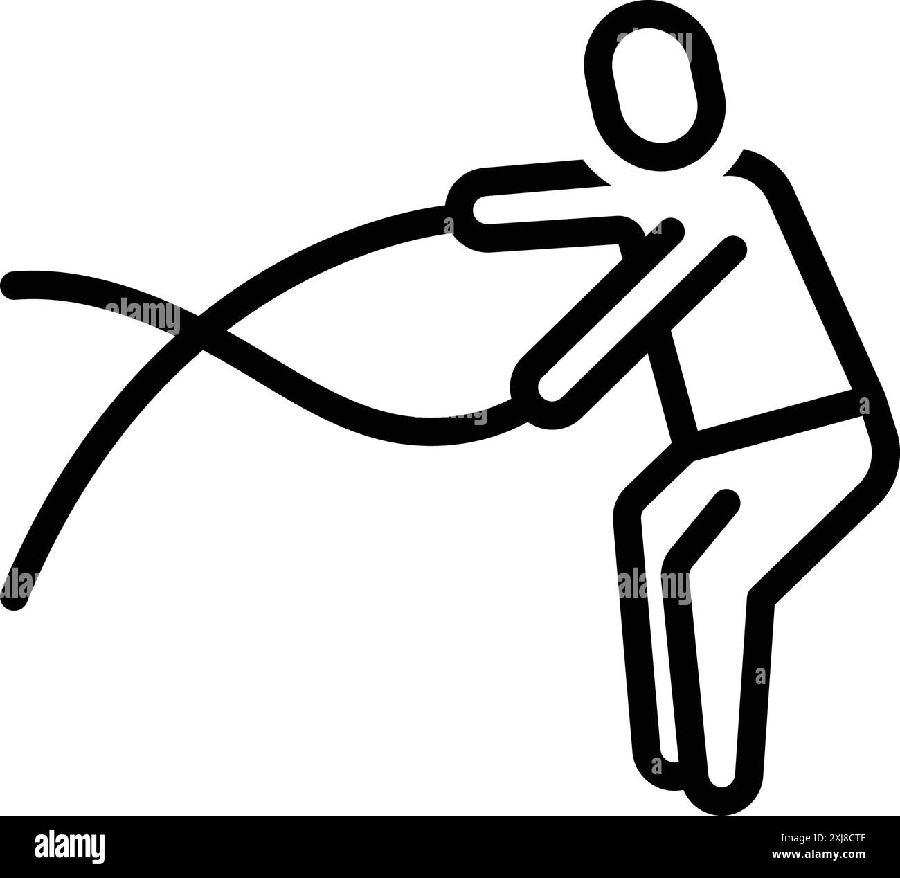 Icône pour l'entraînement, l'entraînement physique Illustration de Vecteur