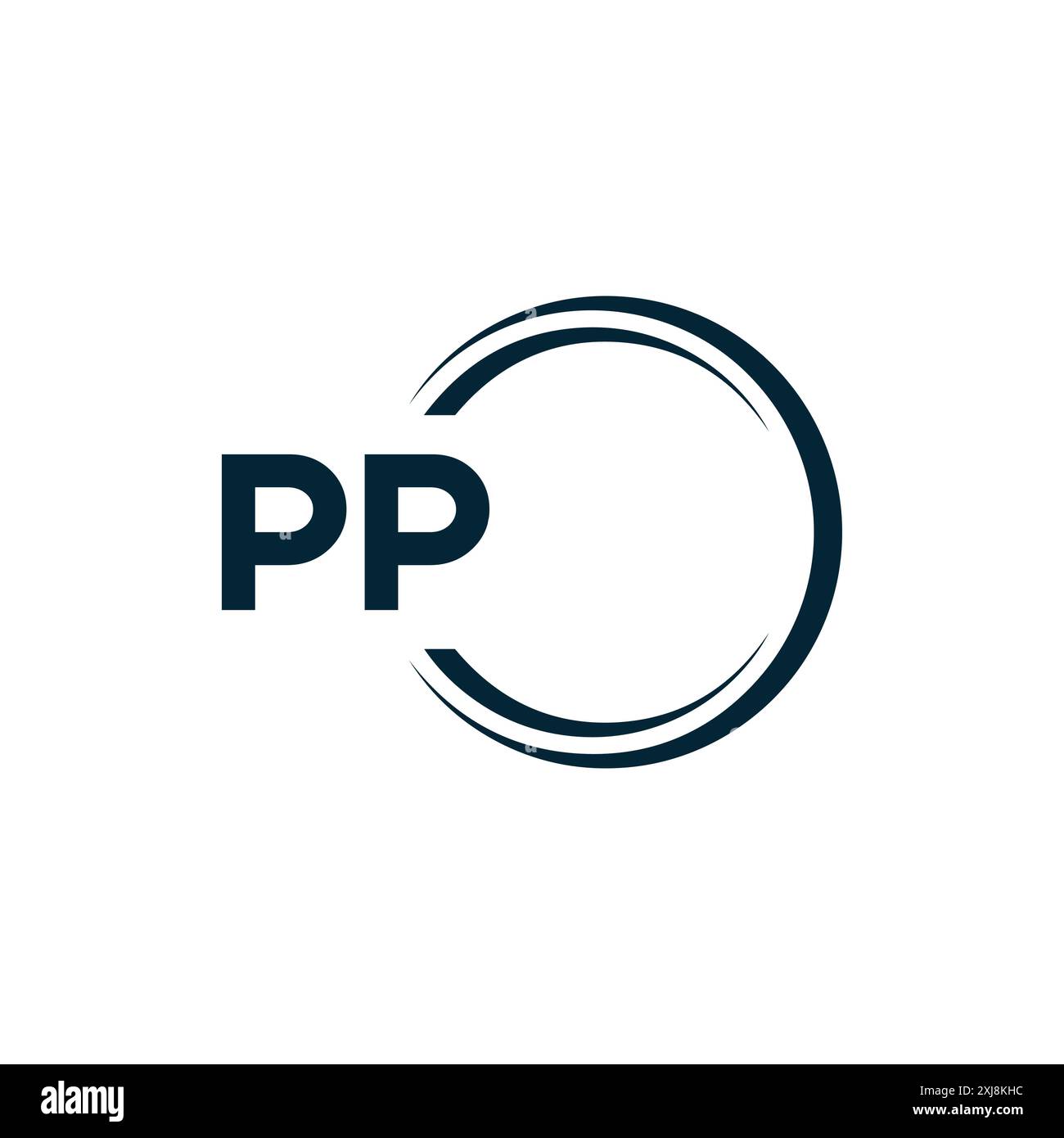 Logo PP. Conception P P. Lettre PP blanche. PP, P lettre P logo design. Conception de logo de lettre P P en OR, LOGO D'OR, TROIS, style. logo de lettre défini dans un ar Illustration de Vecteur