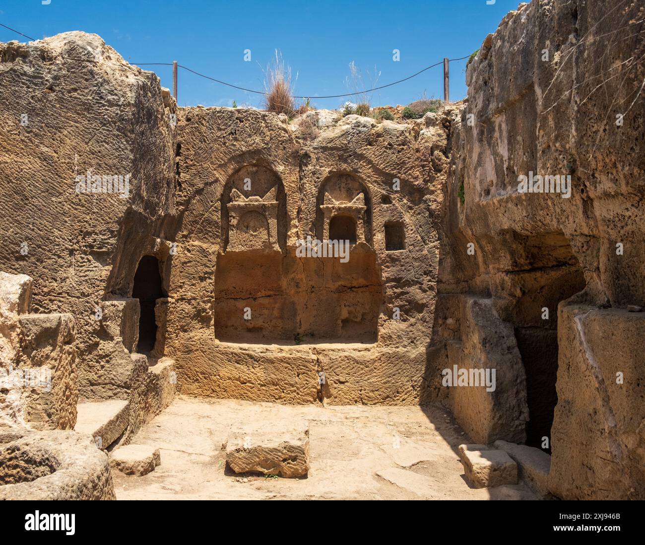 Tombe des rois, site du patrimoine mondial de l'UNESCO, Paphos, Chypre Banque D'Images