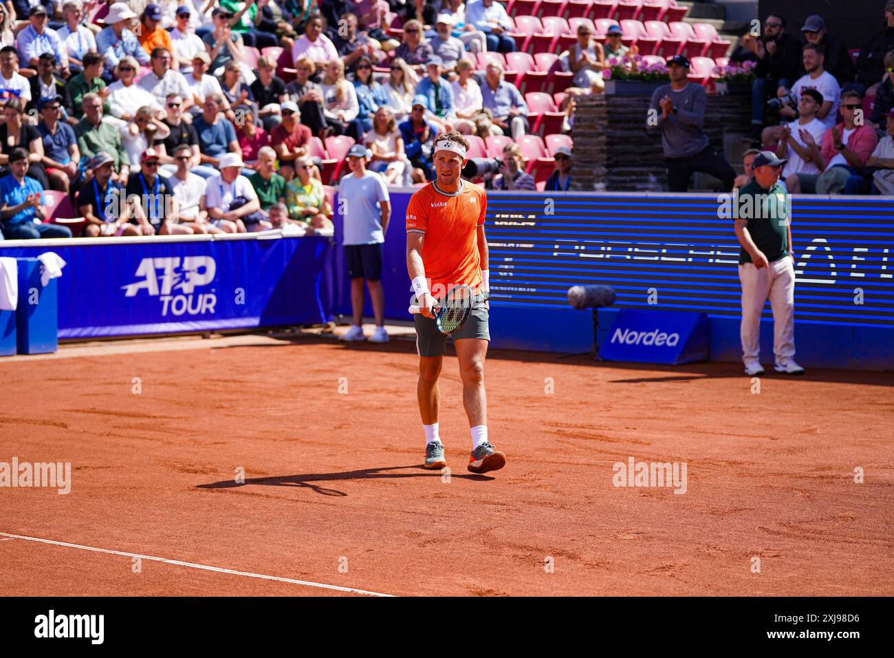 Båstad, ATP 250, Suède, 07 17 2024, Casper Ruud contre Thiago Monteiro. Casper Ruud Banque D'Images