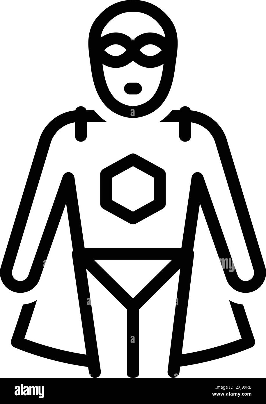 Icône pour les héros, super héros Illustration de Vecteur