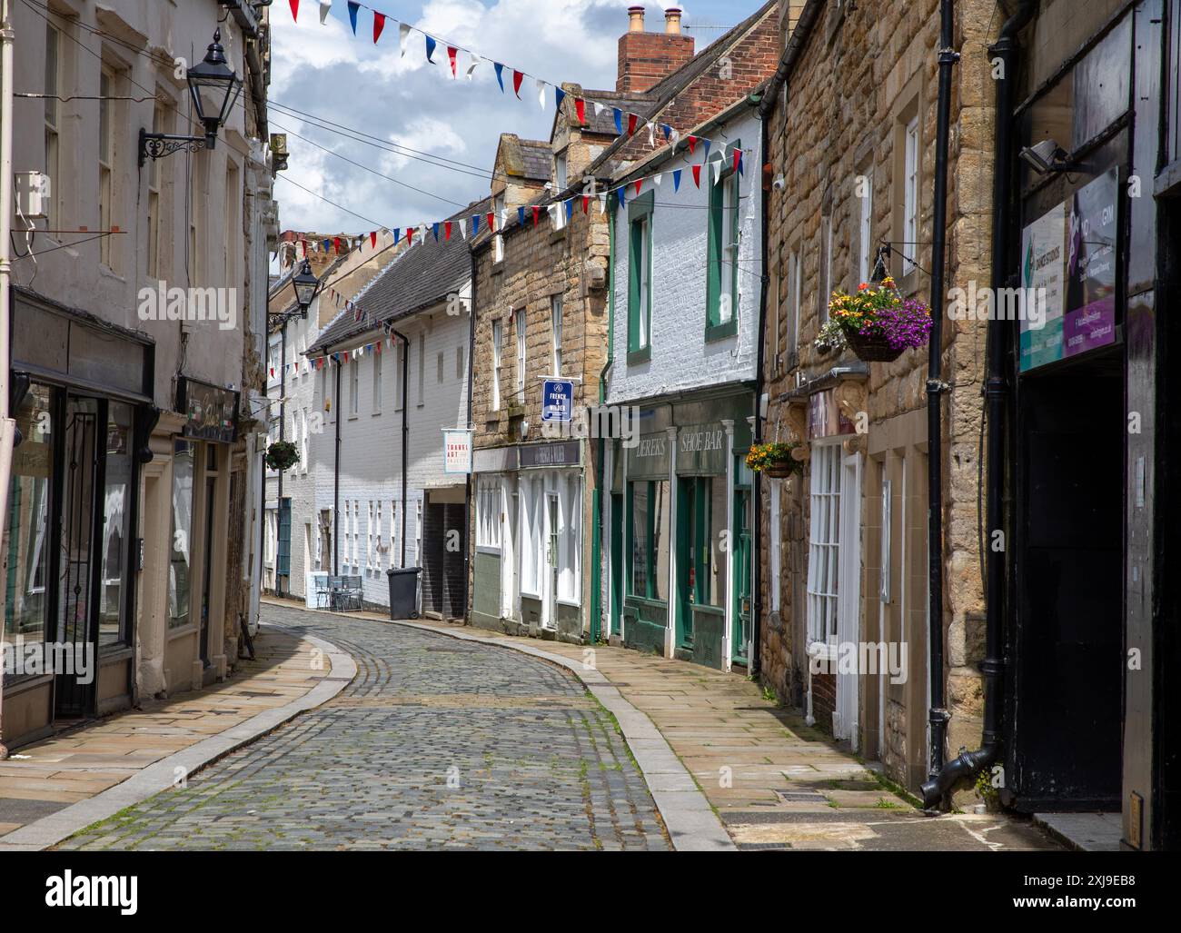 – Marys Chare, une petite rue de Hexham, Northumberland, Angleterre Banque D'Images