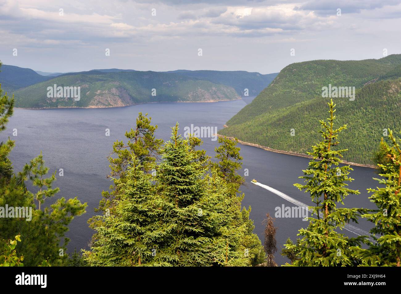 Baie éternite, parc national du Saguenay, district rivière-éternite, province de Québec, Canada, Amérique du Nord Copyright : GOUPIxCHRISTIAN 1382-622 Banque D'Images