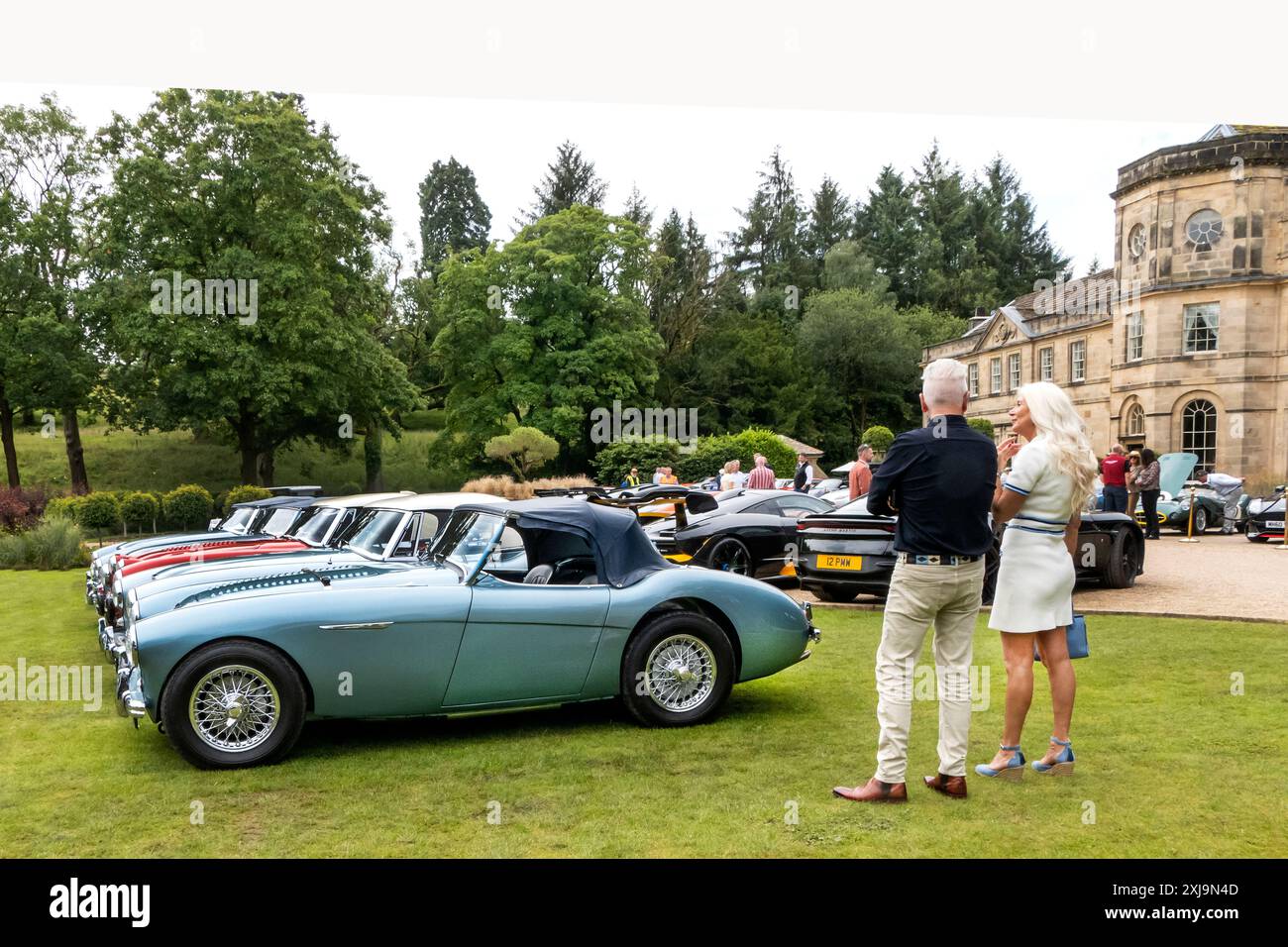 Evénement de voitures de collection Yorkshire Elegance au Grantley Hall près de Ripon North Yorkshire UK Banque D'Images