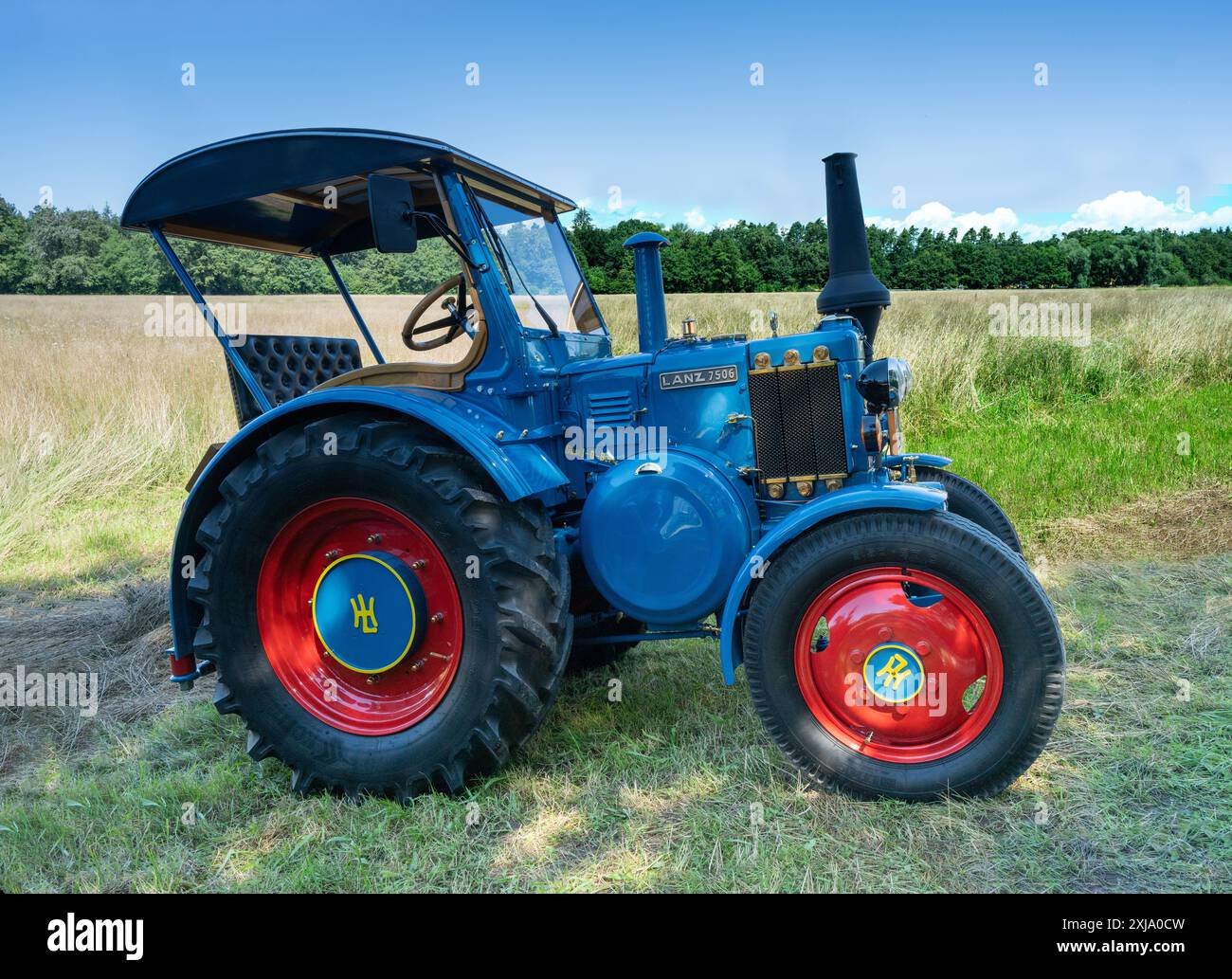 Tracteur historique Lanz Bulldog, Lanz d 7506. Capacité ubique , 4767, HP, 20, année de construction, 1932-1933. Le Lanz Bulldog était un tracteur fabriqué par Heinr Banque D'Images