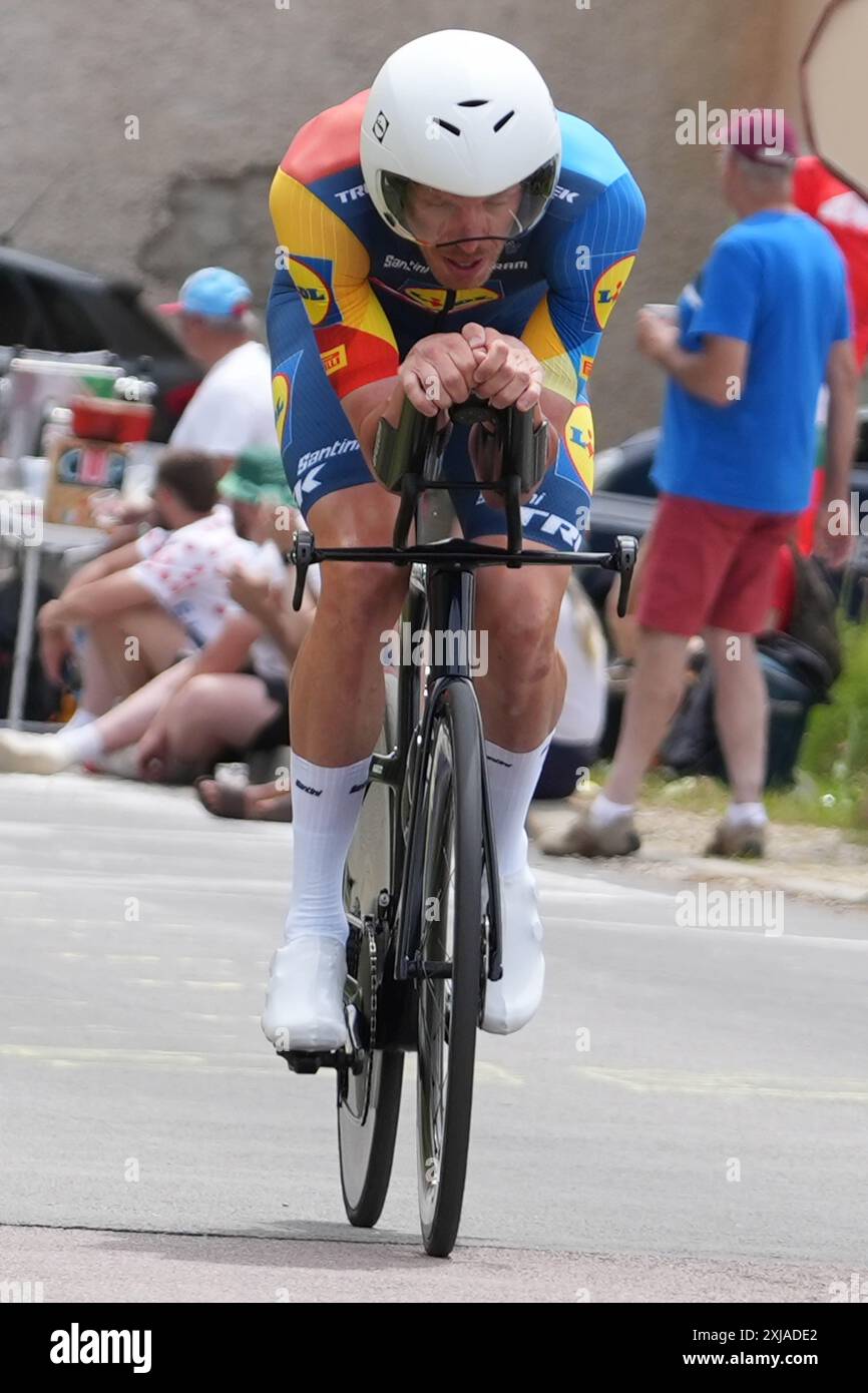 DECLERCQ Tim Lidl – Trek du Tour de France 2024, étape 7, contre la montre individuel, nuits-Saint-Georges - Gevrey-Chambertin (25,3 km) le 5 juillet 2024 à Gevrey-Chambertin, France - photo Laurent Lairys / DPPI Banque D'Images