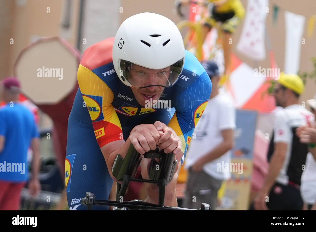 DECLERCQ Tim Lidl – Trek du Tour de France 2024, étape 7, contre la montre individuel, nuits-Saint-Georges - Gevrey-Chambertin (25,3 km) le 5 juillet 2024 à Gevrey-Chambertin, France - photo Laurent Lairys / DPPI Banque D'Images