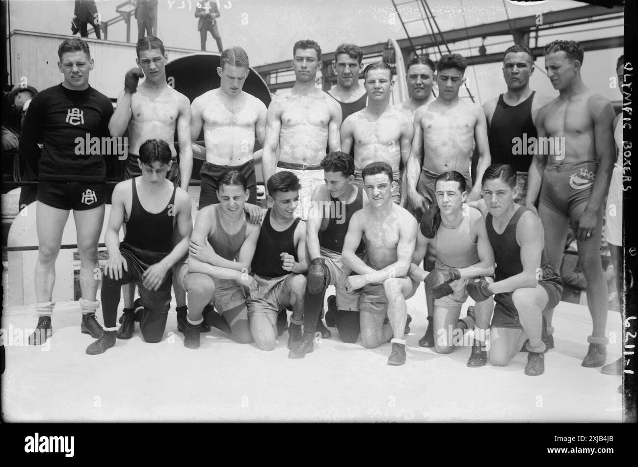 Équipe olympique américaine de boxe 1924 Banque D'Images