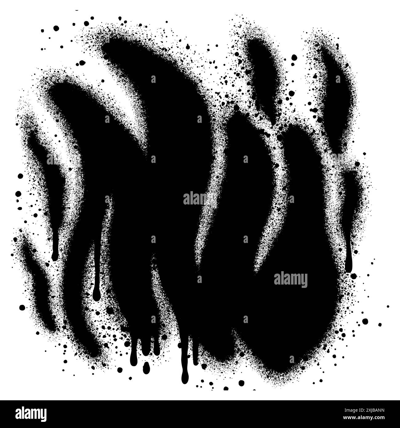 Flamme de feu Graffiti peint pulvérisée isolée avec un fond blanc. Illustration vectorielle. Illustration de Vecteur