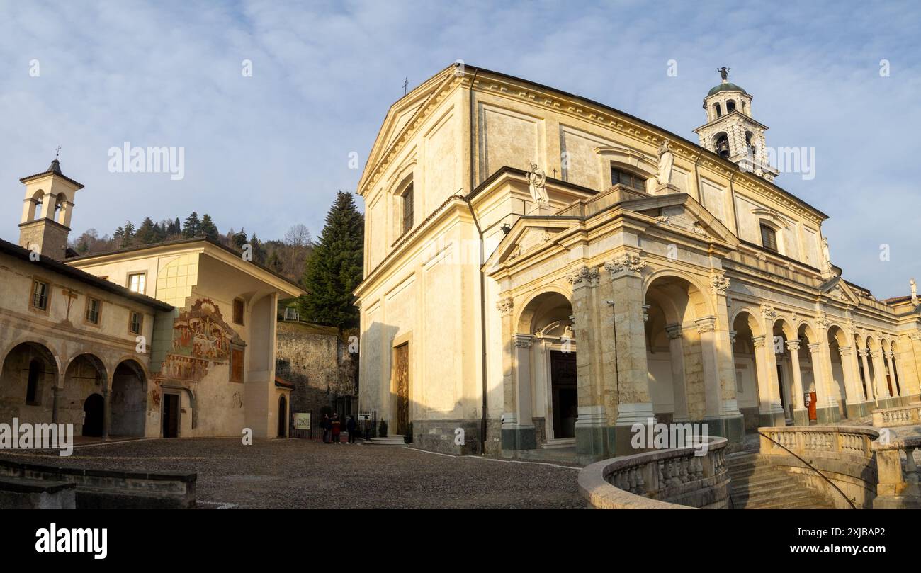 Oratorio dei Disciplini et Basilica di Santa Maria Assunta, Clusone Banque D'Images