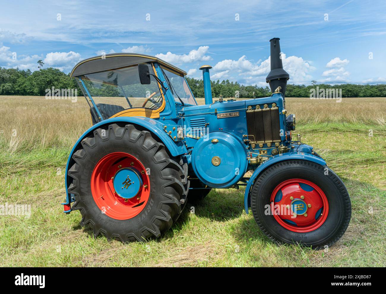 Tracteur historique Lanz Bulldog, Lanz d 1506. Capacité ubique , 10.338, HP, 55, année de construction, 1937-1955. Le Lanz Bulldog était un tracteur fabriqué par Hei Banque D'Images