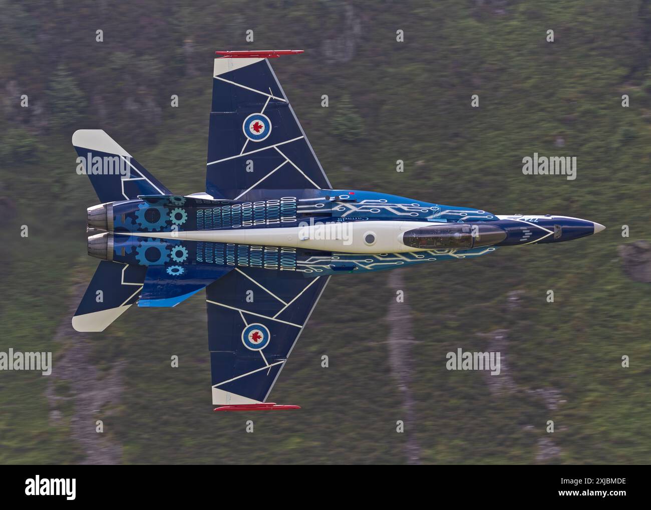 CF-18 A canadien dans la boucle de Mach, Dolgellau, pays de Galles, Royaume-Uni 17.07.2024 Banque D'Images