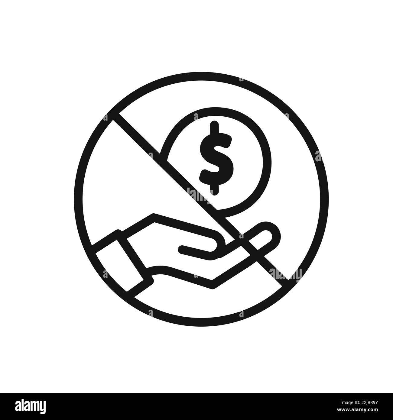 Icône arrêter la corruption signe graphique vectoriel linéaire ou symbole défini pour l'interface utilisateur de l'application Web Illustration de Vecteur