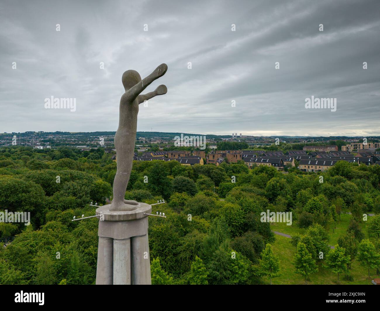 La sculpture Hope de Steuart Padwick a été construite en tant que pièce léguée pour la COP26 à Glasgow en 2021 Banque D'Images