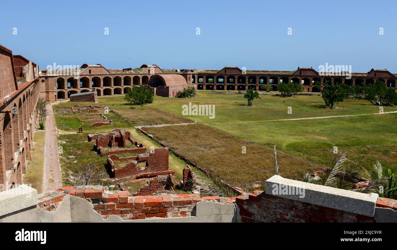 Fort Jefferson, Dry Tortugas, Floride Banque D'Images