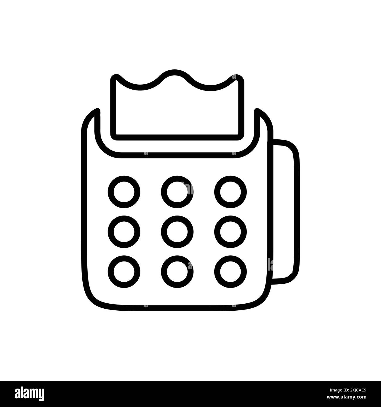 Icône de terminal pos Flat Set dans le vecteur de contour de couleur noir et blanc Illustration de Vecteur