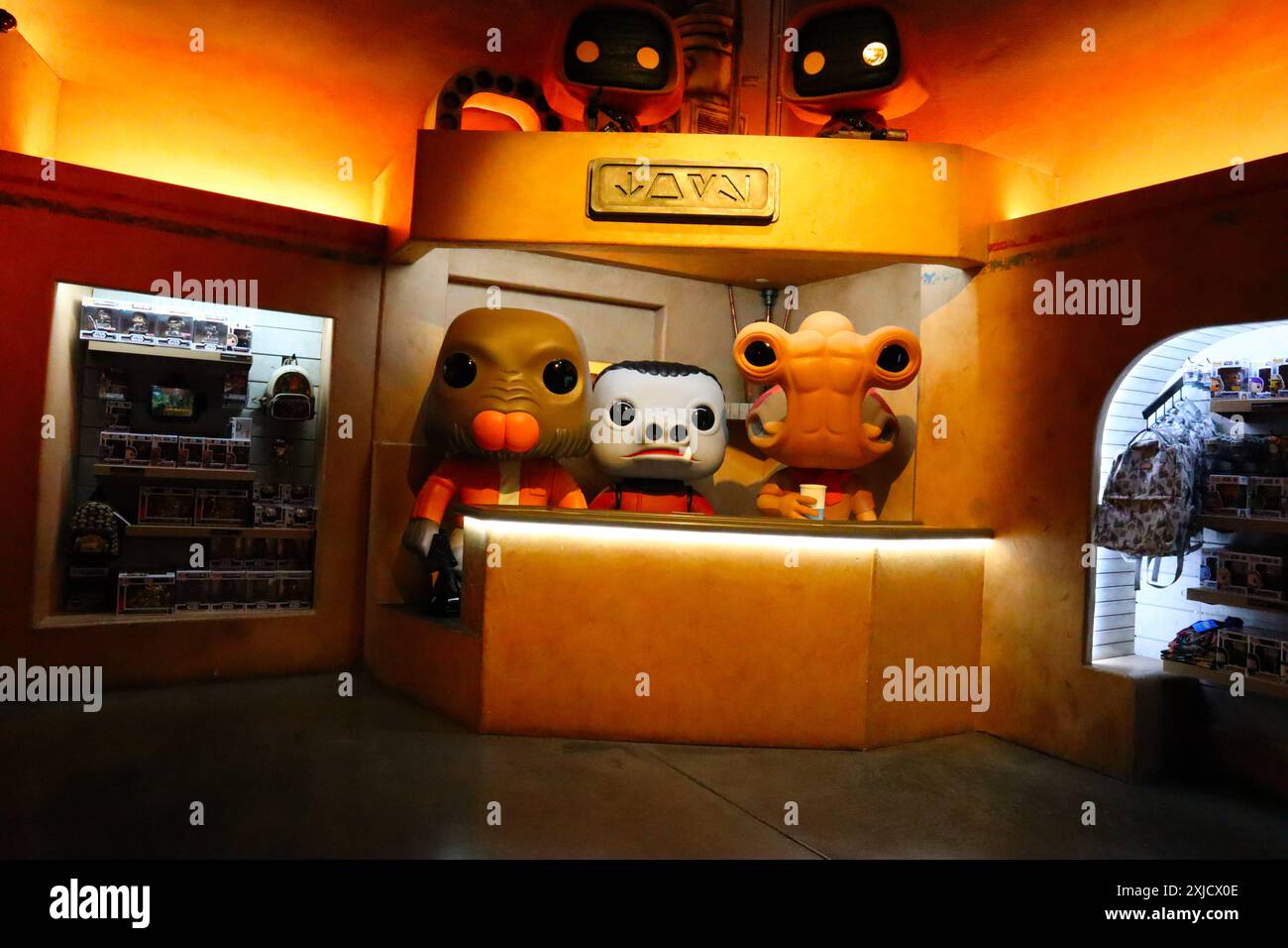 Vue intérieure du FUNKO Hollywood Store au 6201 Hollywood Blvd. Funko est une société américaine qui Collectibles fabrique des figurines en vinyle Banque D'Images