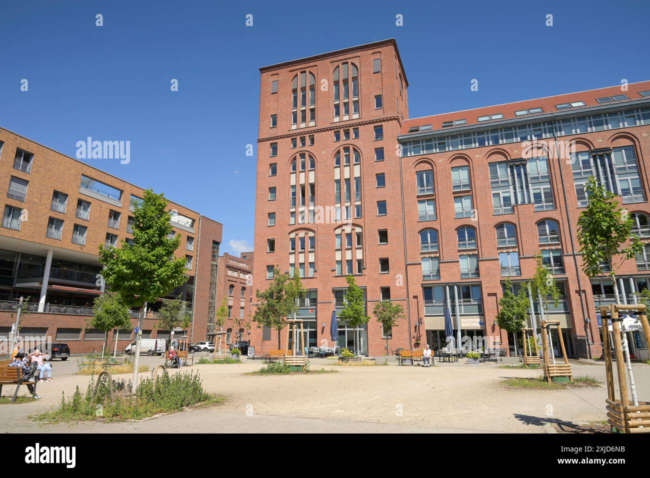 Kärnerhof, Seniorenheim, Ehemalige Schultheiß-Brauerei, Brauereihof, Wasserstadt Spandau, Hakenfelde, Spandau, Berlin, Allemagne Banque D'Images