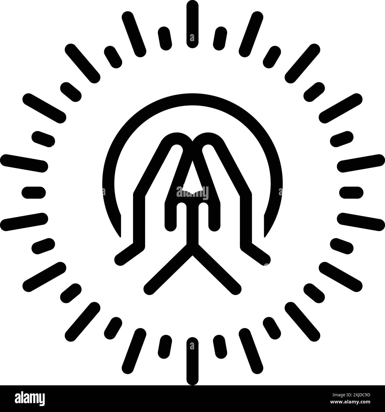 Icône pour bénir, merci Illustration de Vecteur