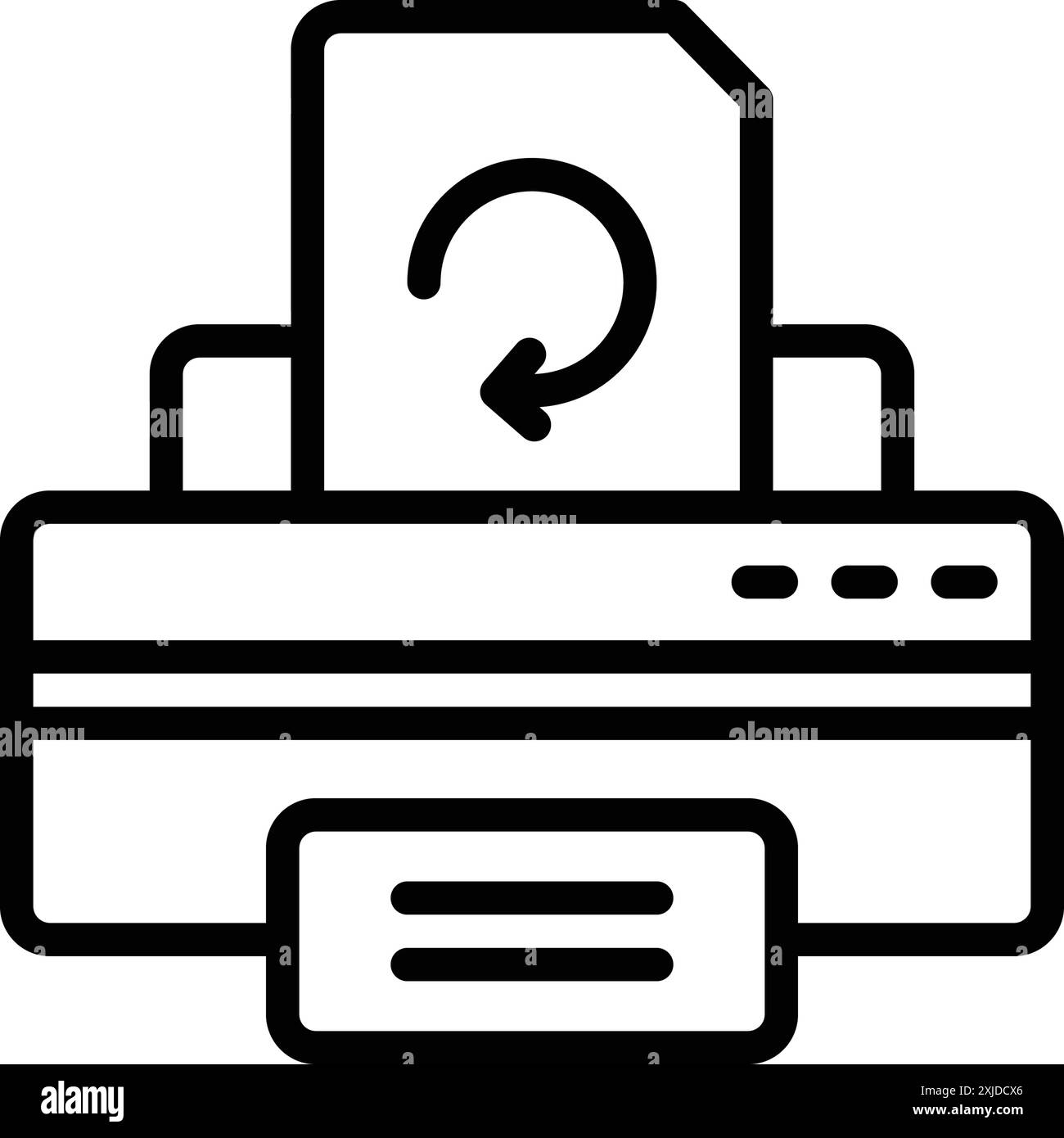 Icône pour réimpressions, réimression Illustration de Vecteur