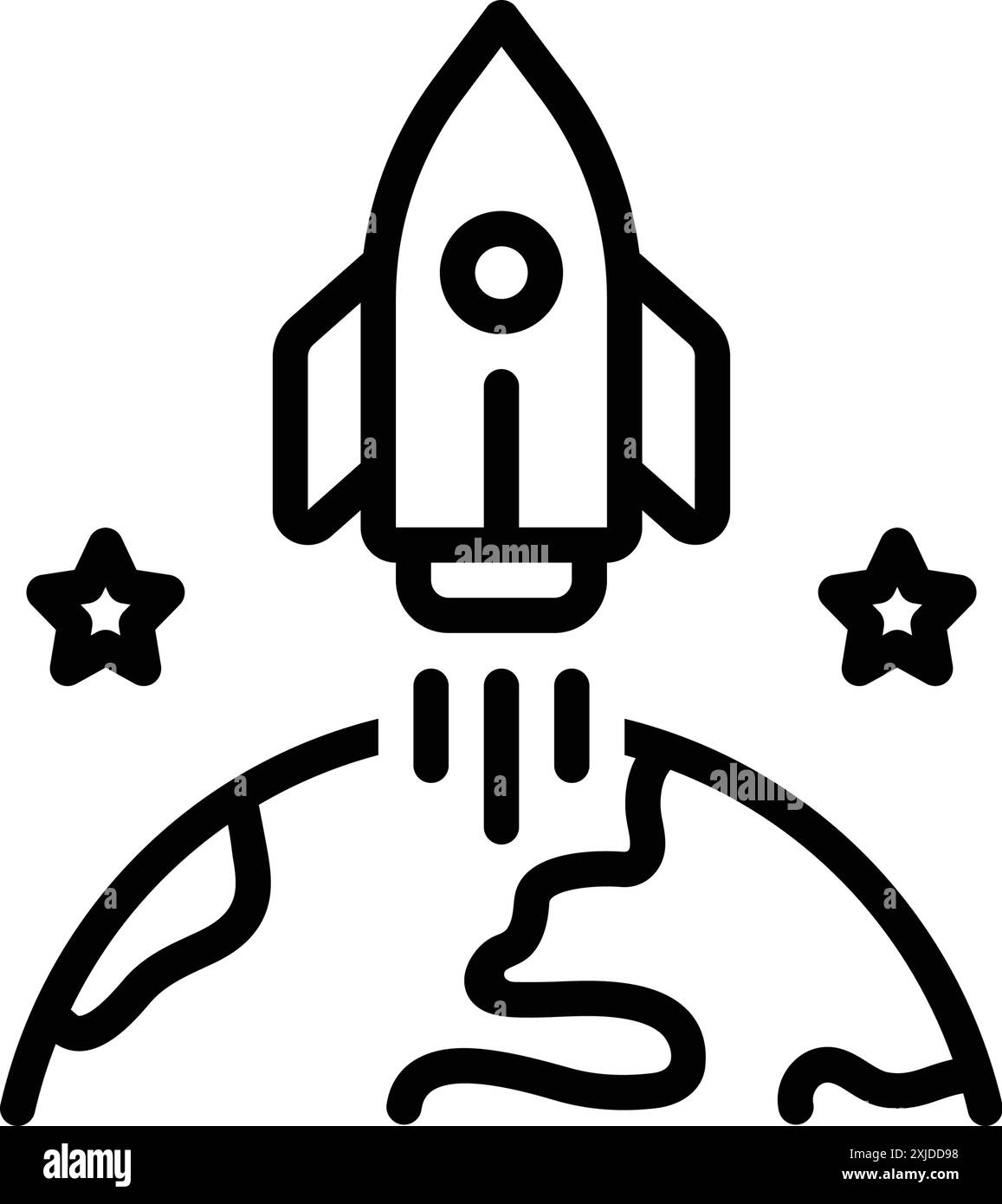 Icône pour apollo, missile Illustration de Vecteur
