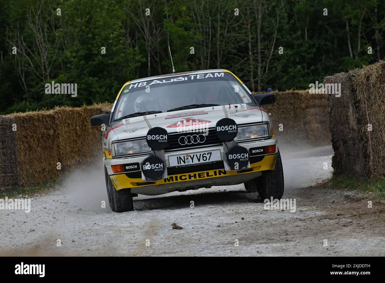 Adam Marsden, Audi 200 Quattro, Dawn of Modern rallye, à partir de la fin des années 1980, les voitures du Groupe A ont connu un développement significatif pour devenir techn Banque D'Images