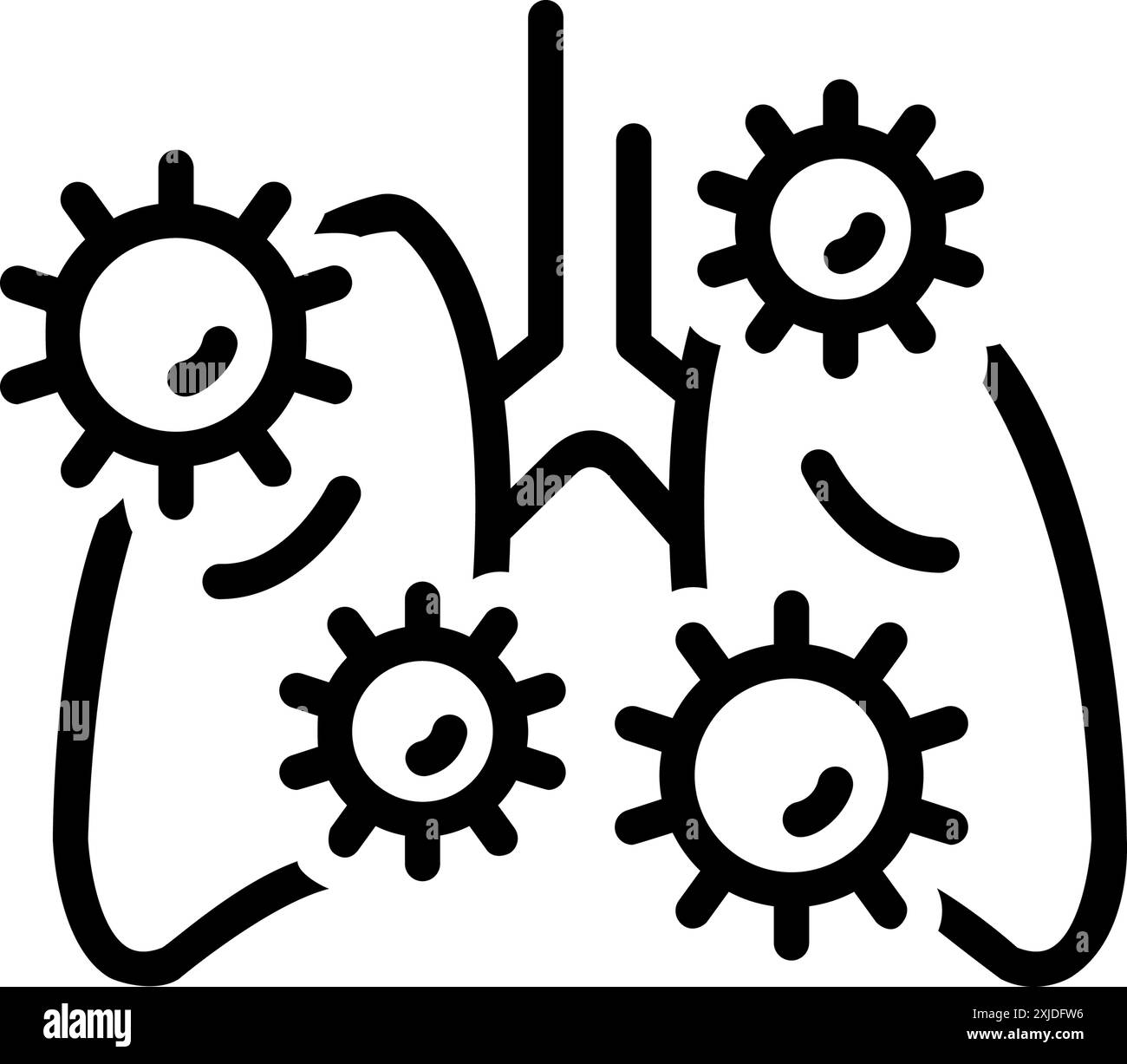 Icône pour infection,infecté Illustration de Vecteur