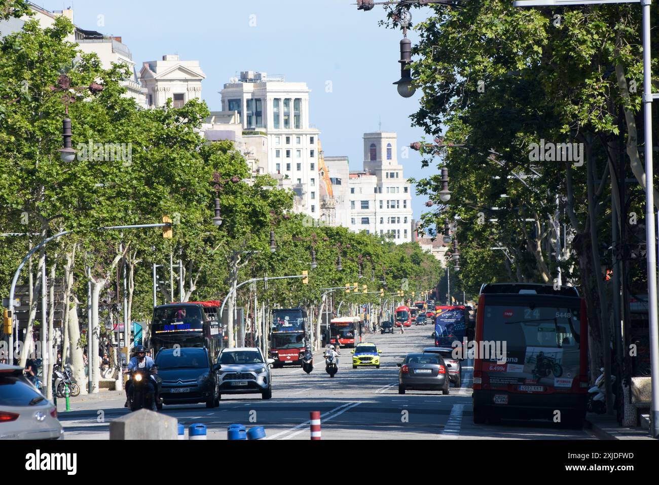 Passeig de Gràcia, Barcelone, Catalogne, Espagne Banque D'Images