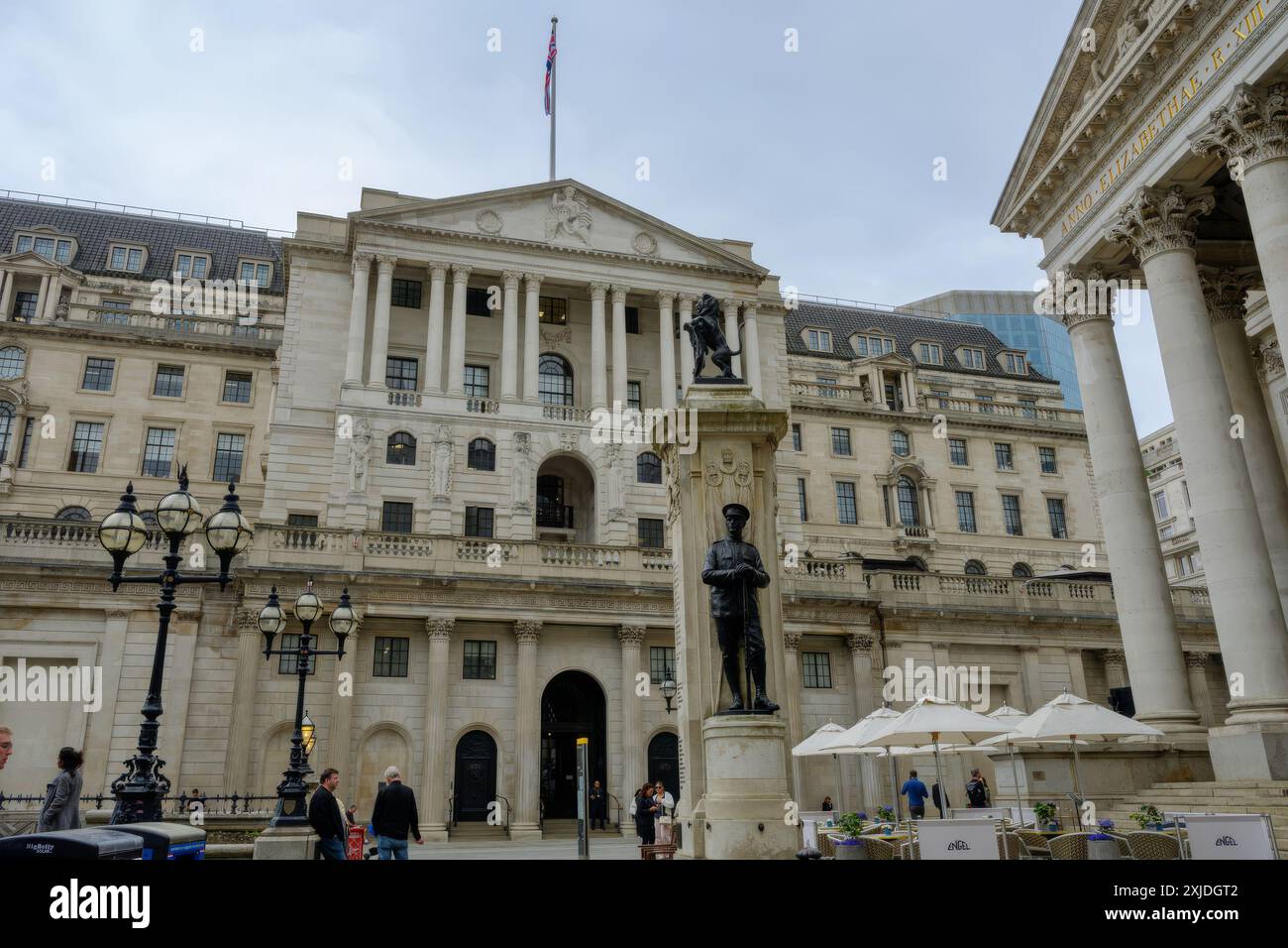 The Bank of England Building BoE, Threadneedle Street, Londres, EC2R 8AH, façade avant Royaume-Uni Banque D'Images