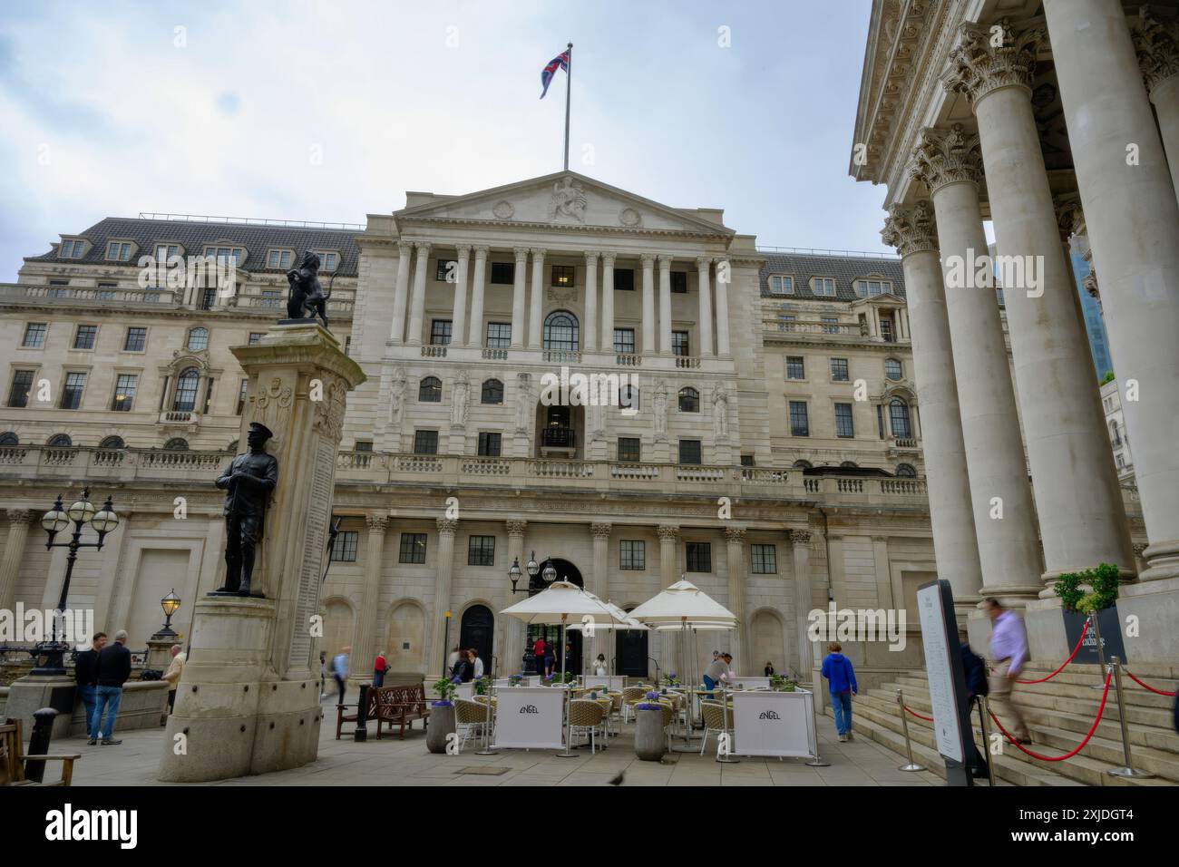 The Bank of England Building BoE, Threadneedle Street, Londres, EC2R 8AH, façade avant Royaume-Uni Banque D'Images