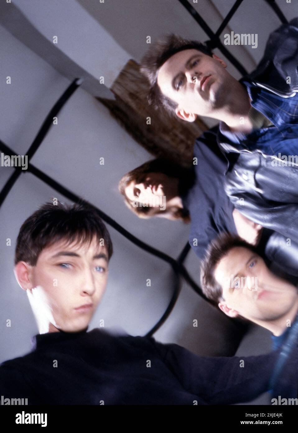 Alternatif post punk Wolverhampton le studio Mighty Lemon Drops tourné à Londres vers 1987 Banque D'Images