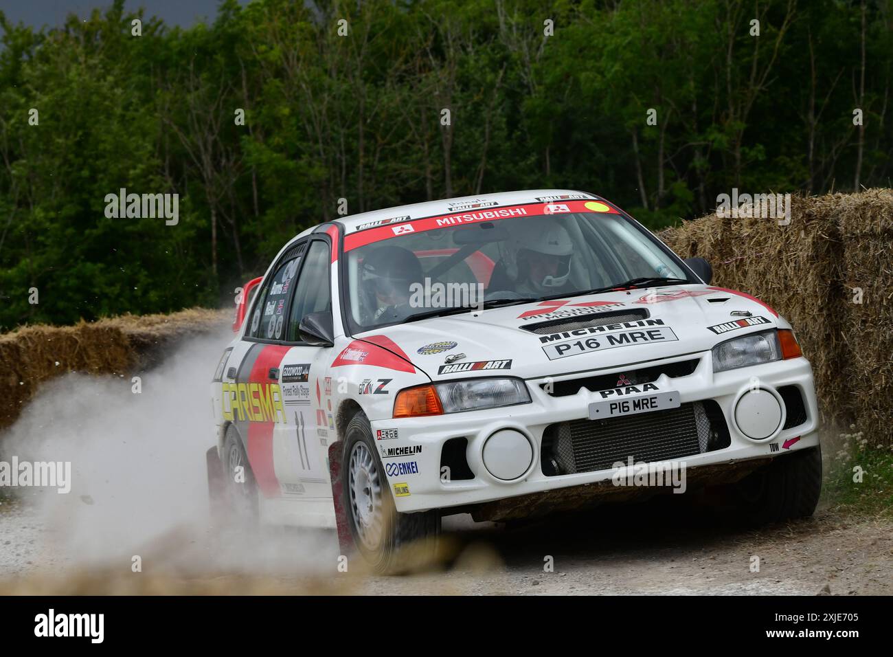 Steve Chamberlain, Mitsubishi Evo 4, voitures de rallye contemporaines, présentant des véhicules qui sont actuellement en compétition dans la scène spéciale internationale et tarma Banque D'Images
