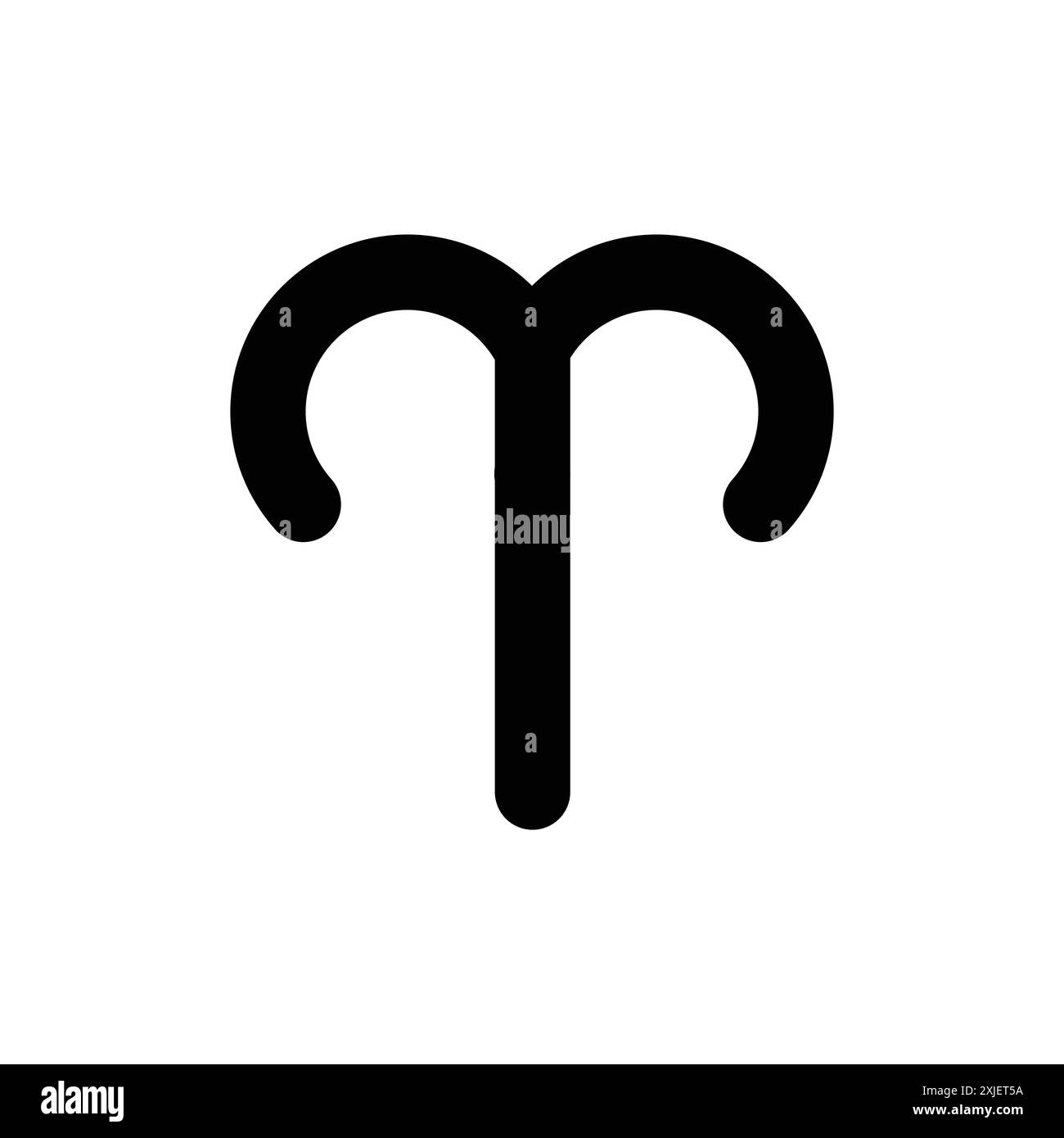 Aries Zodiac signe icône design par Ayaan simple plat vecteur symbole contour de collection logo Illustration de Vecteur