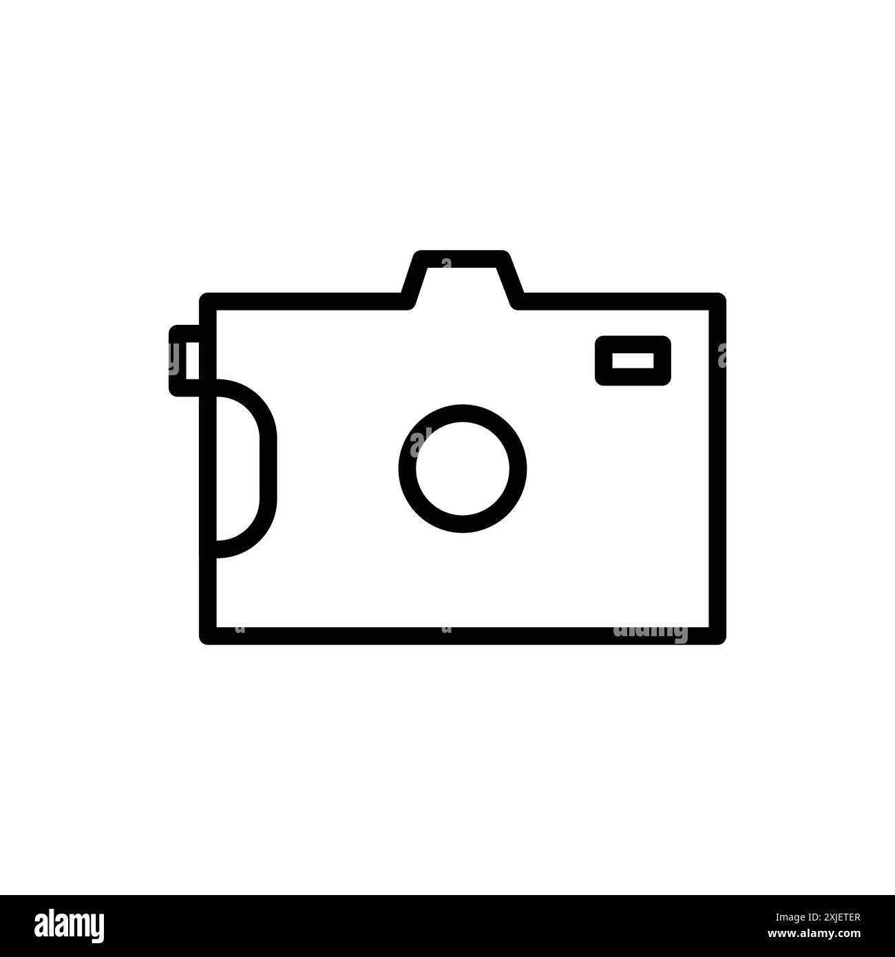 Nouveau design de caméra par Ayaan simple vecteur plat symbole contour collection logo Illustration de Vecteur