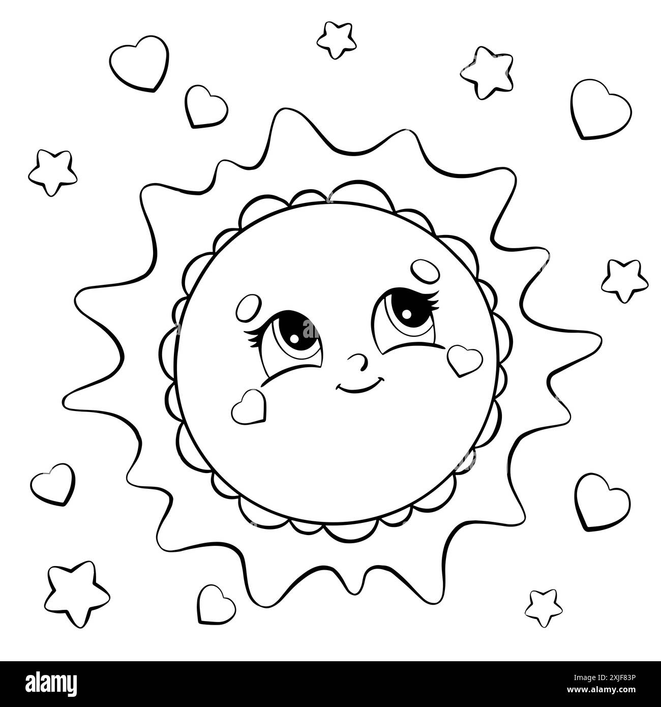 Page de livre de coloriage pour les enfants.Personnage de style dessin animé.Illustration vectorielle isolée sur fond blanc. Illustration de Vecteur