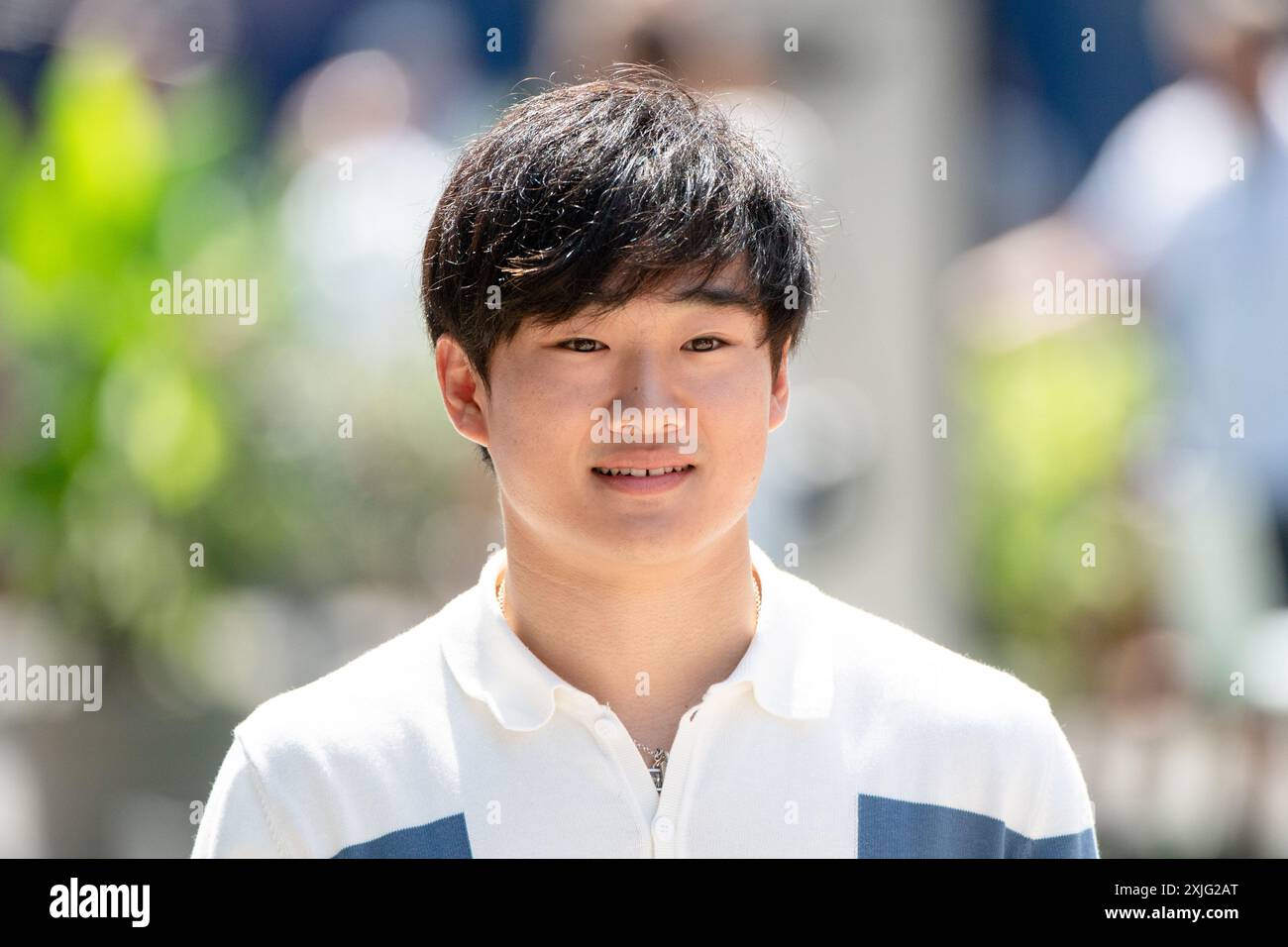 Yuki Tsunoda (Visa Cash App RB Formula One Team Racing Bulls, Japon, #22), HUN, Formel 1 Weltmeisterschaft, grand Prix von Ungarn, Hungaroring, Journée des médias, 18.07.2024 Foto : Eibner-Pressefoto/Michael Memmler Banque D'Images