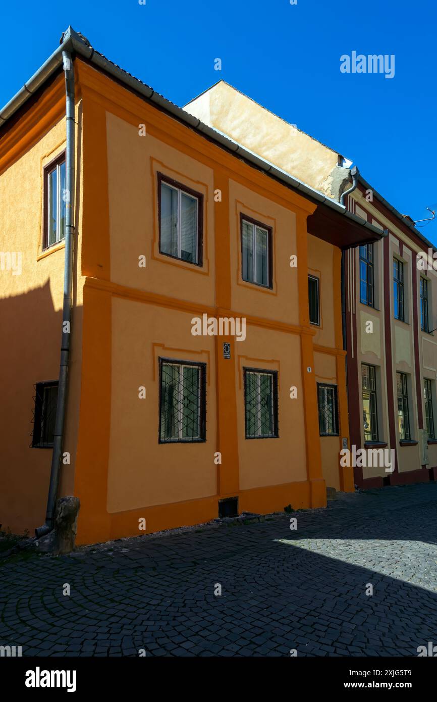 Sighisoara est la seule forteresse médiévale habitée en Europe du Sud-est. Il fait également partie des sites du patrimoine mondial de l'UNESCO depuis 1999.Romania.once th Banque D'Images
