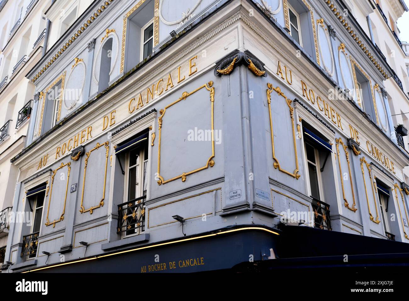 Au Rocher de Cancale - Rue Montorgueil - les Halles - Paris Banque D'Images
