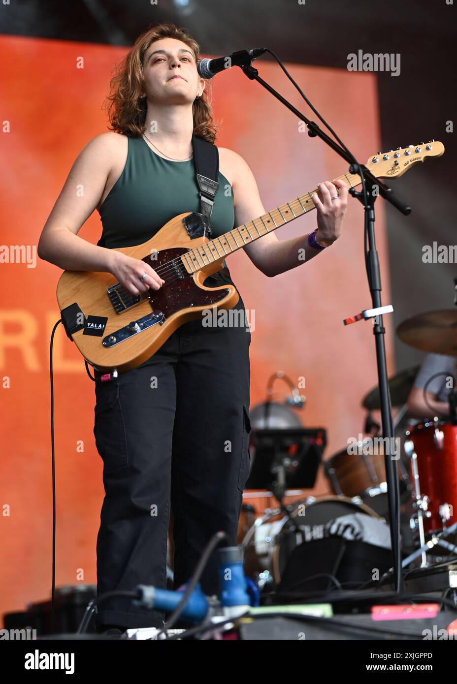 LONDRES, ANGLETERRE - 18 JUILLET 2024 : Our Girl se produit à la Somerset House Summer Series avec American Express à Somerset House, Londres, Royaume-Uni. Crédit : Voir Li/Picture Capital/Alamy Live News Banque D'Images