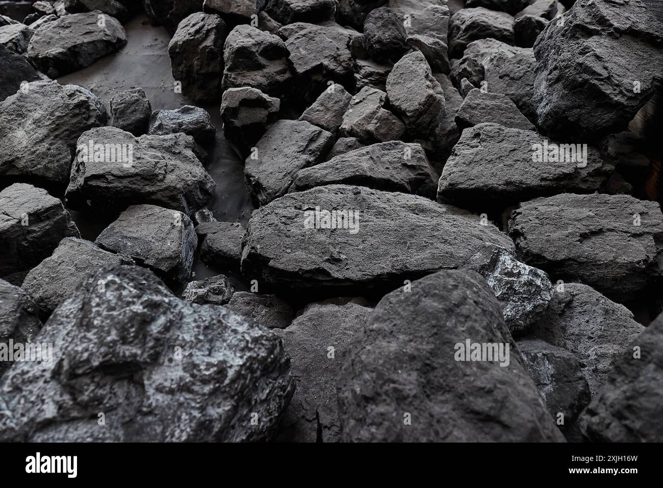 Charbon noir pour l'énergie fossile Banque D'Images