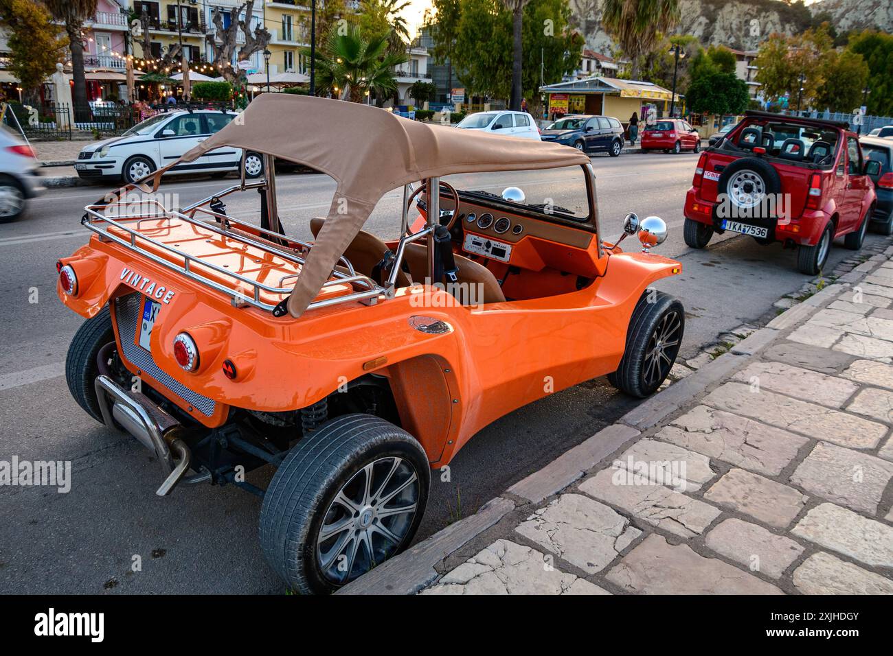 Zakynthos, Grèce - 6 juin 2024 : buggy 2 places vintage sur l'île de Zakynthos en Grèce Banque D'Images
