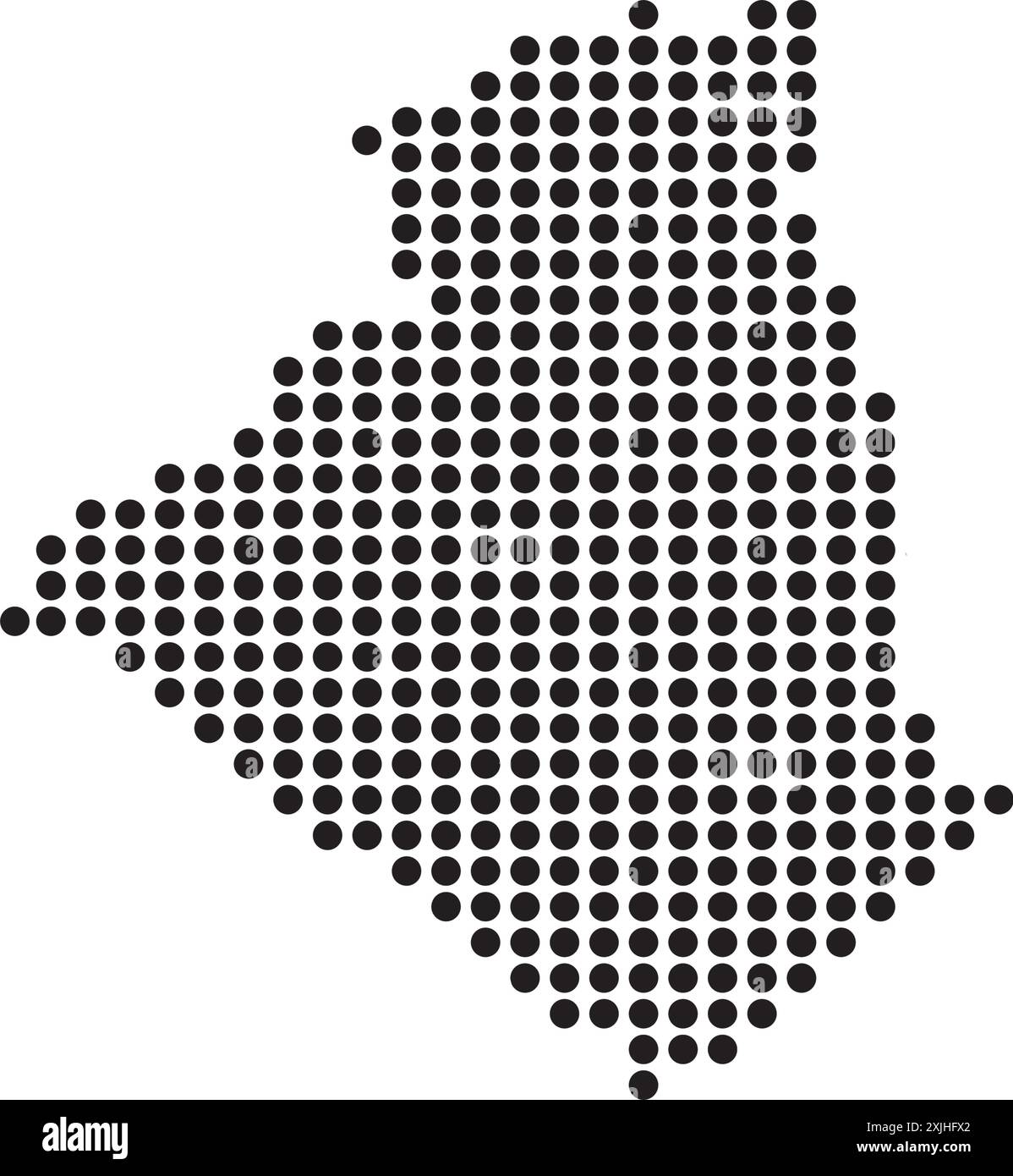 Conception de symbole d'icône de carte d'Algérie Illustration de Vecteur