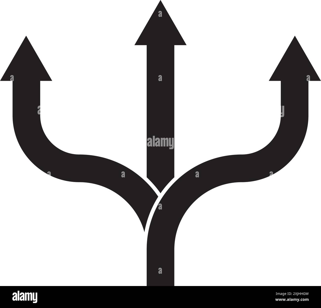 conception de symbole de vecteur d'icône de route alternative Illustration de Vecteur