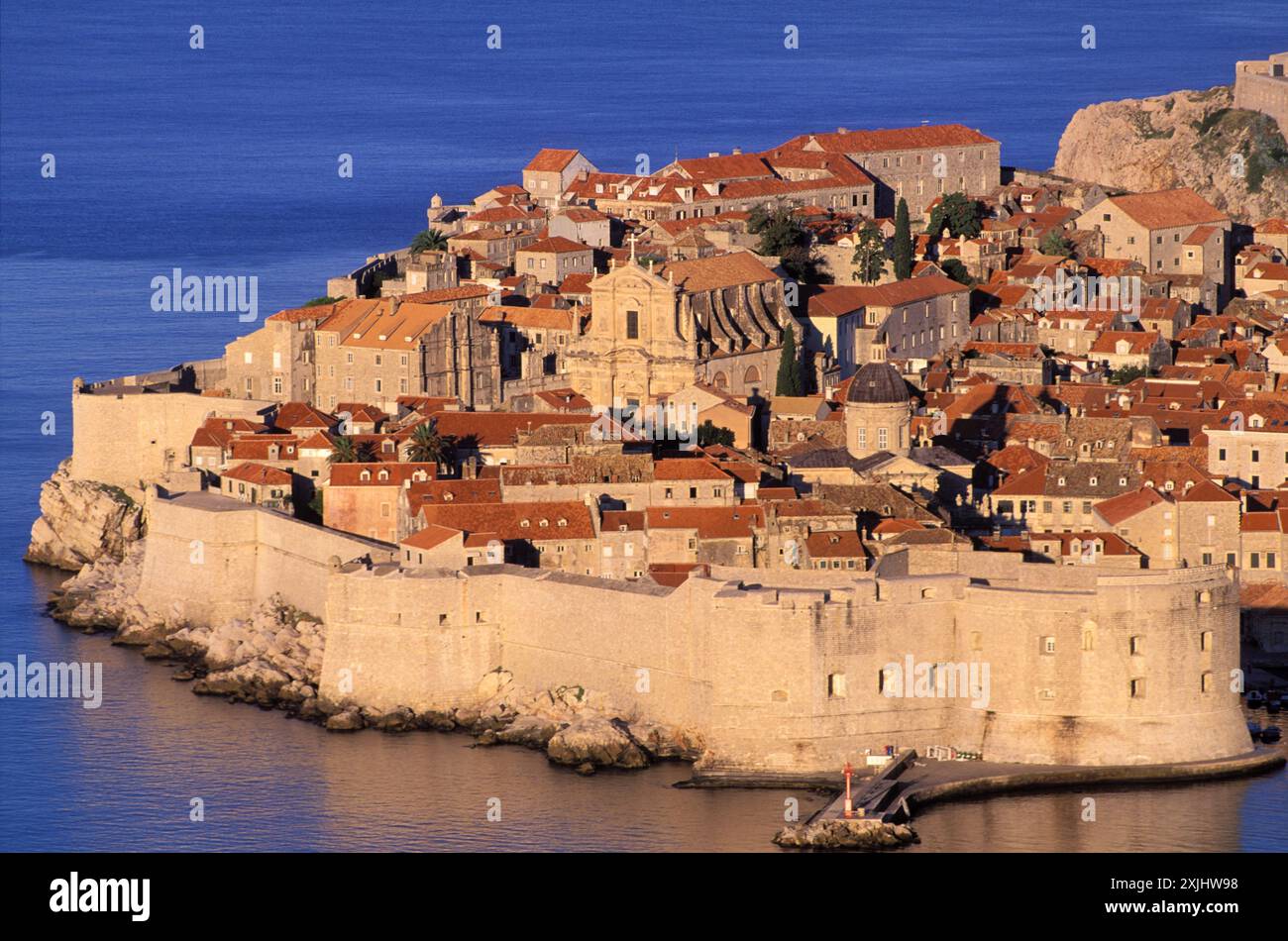 CROATIE, DALMATIE, VILLE MÉDIÉVALE DE DUBROVNIK, PATRIMOINE MONDIAL DE L'UNESCO Banque D'Images