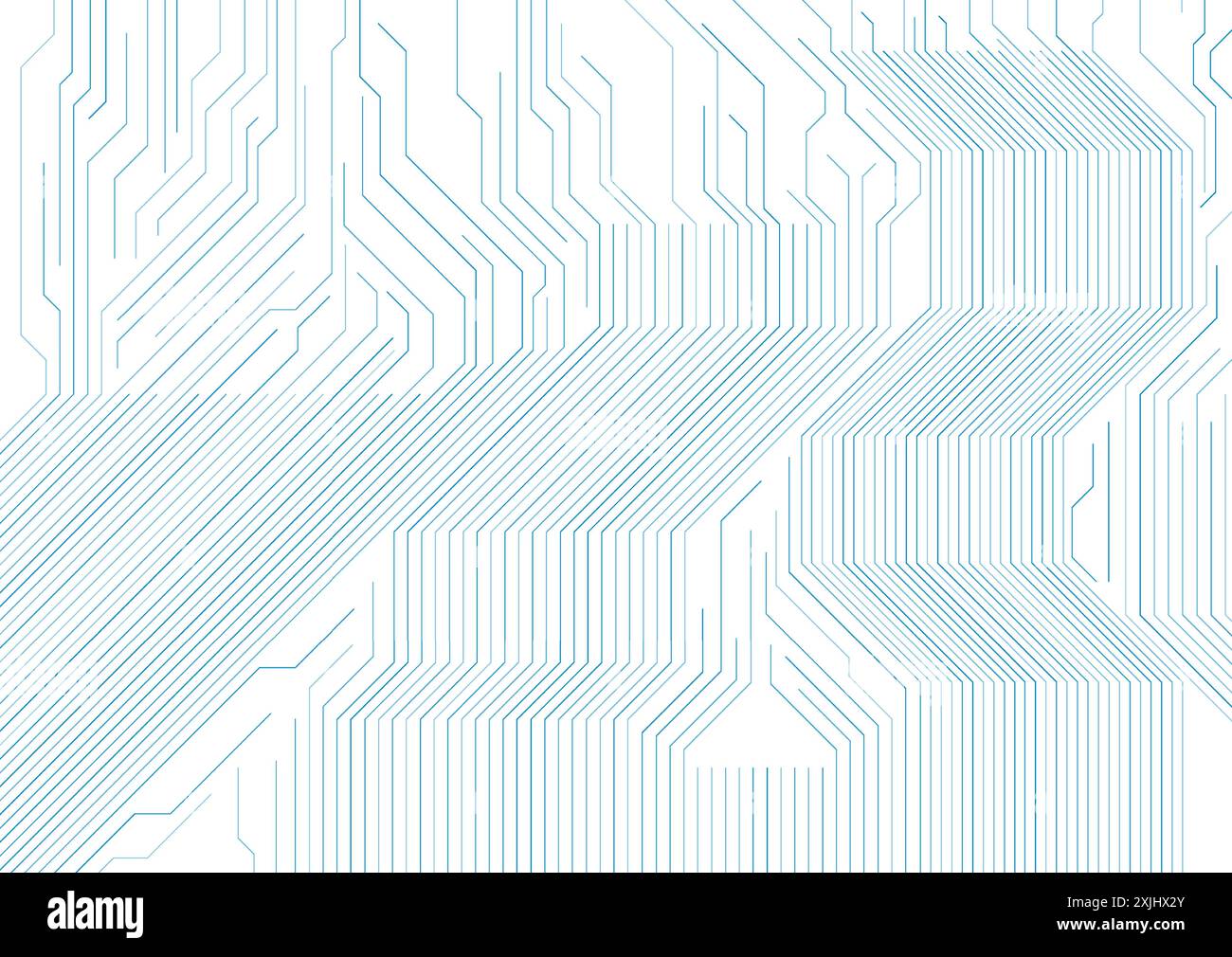 Lignes bleues de carte de circuit imprimé abstrait fond géométrique. Conception vectorielle minimale futuriste Illustration de Vecteur