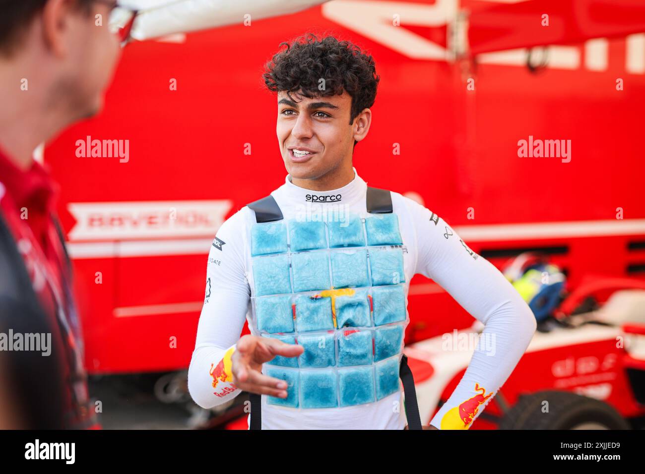 LINDBLAD Arvid (gbr), Prema Racing, Dallara F3 2019, portrait lors de la 8ème manche du Championnat FIA de formule 3 2024 du 19 au 21 juillet 2024 sur le Hungaroring, à Mogyorod, Hongrie - photo Antonin Vincent/DPPI crédit : DPPI Media/Alamy Live News Banque D'Images